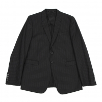  Paul Smith LONDON Striped Wool Tailored Jacket Black L
