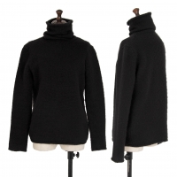 Yohji Yamamoto NOIR Cashmere Blended Turtleneck Knit Sweater (Jumper) Black 2