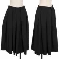  COMME des GARCONS Wool Gabardine Pleats Skirt Black S