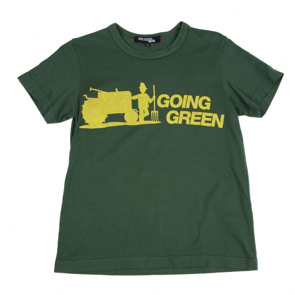 JUNYA WATANABE MAN PINK Dyed Printed T-shirt Forest green S | PLAYFUL
