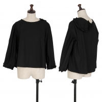  COMME des GARCONS Gather Frill Decoration Asymmetry Shirt Black S