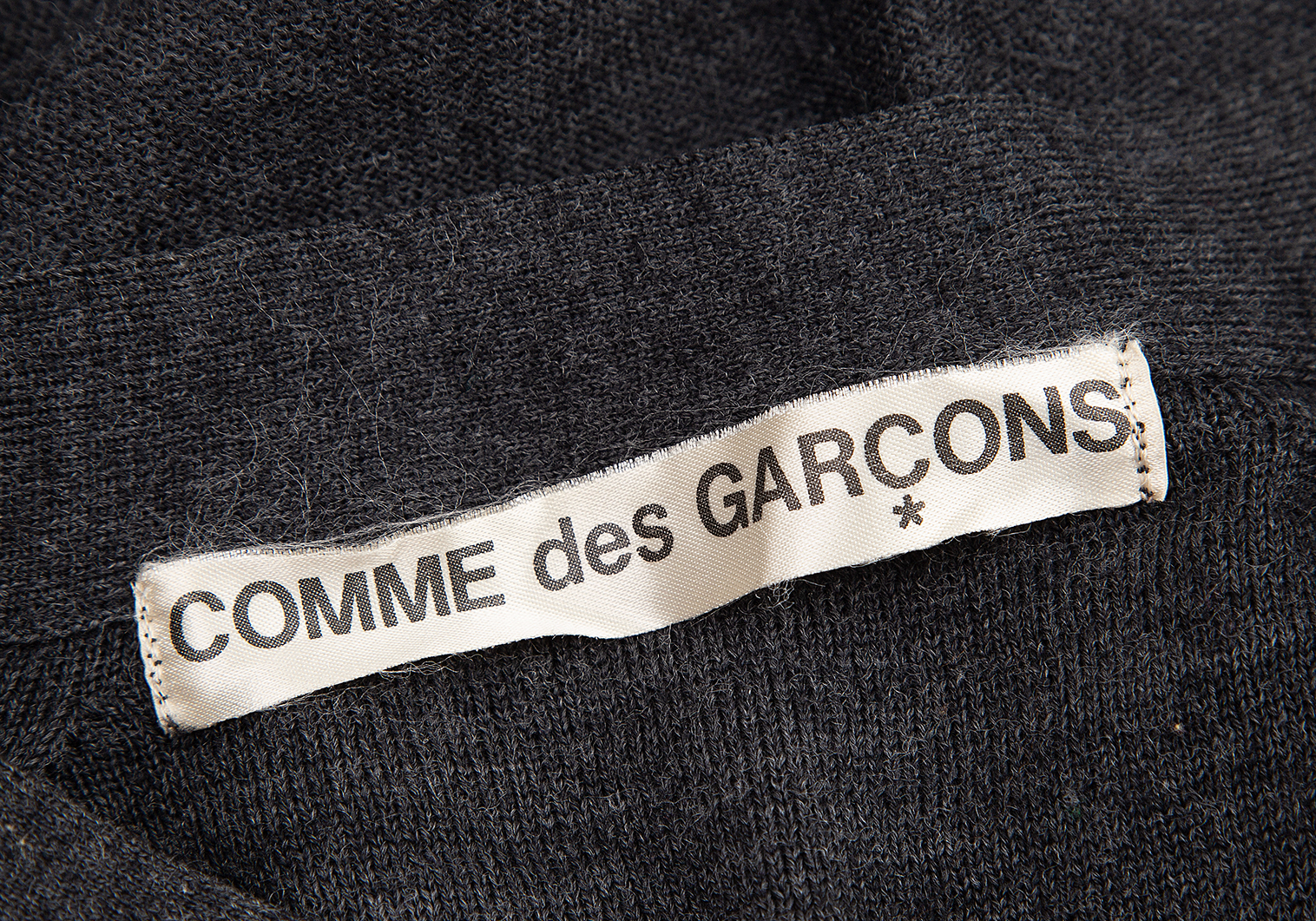コムデギャルソンCOMME des GARCONS パネル切替インサイドアウトニット