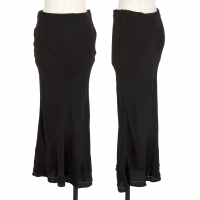  Yohji Yamamoto NOIR Silk Long Skirt Black 2