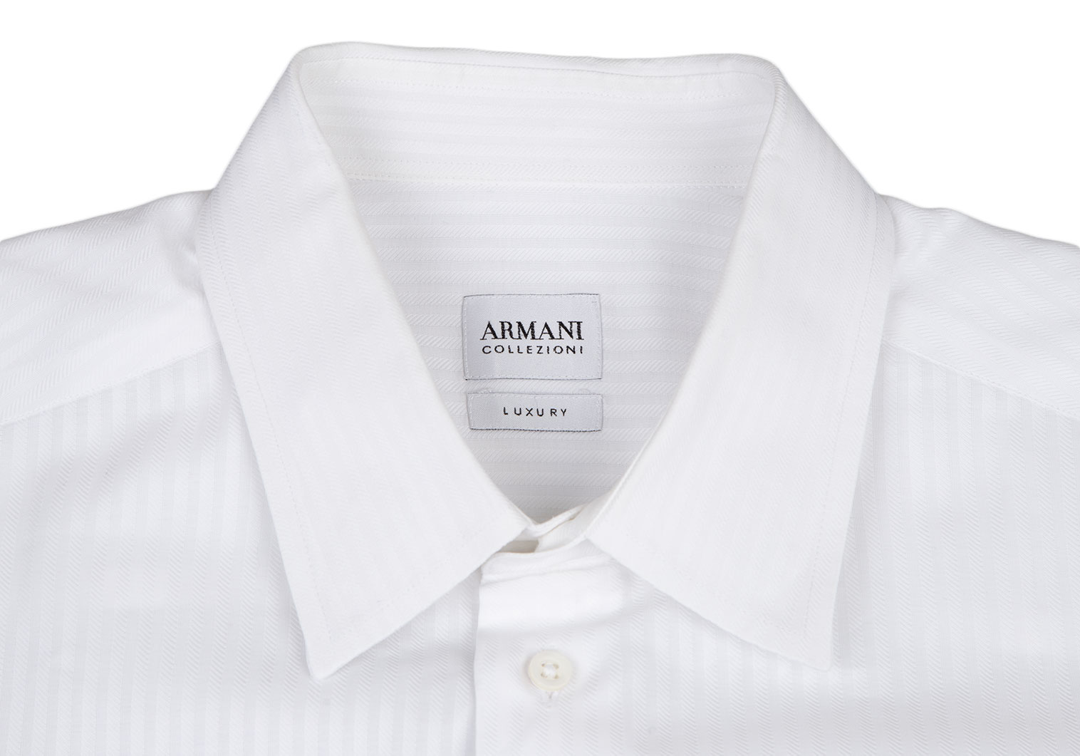 アルマーニ COLLEZIONI シャツ ワイシャツ 長袖 40 M 白