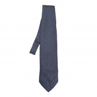  GIORGIO ARMANI Silk Check Tie Blue 