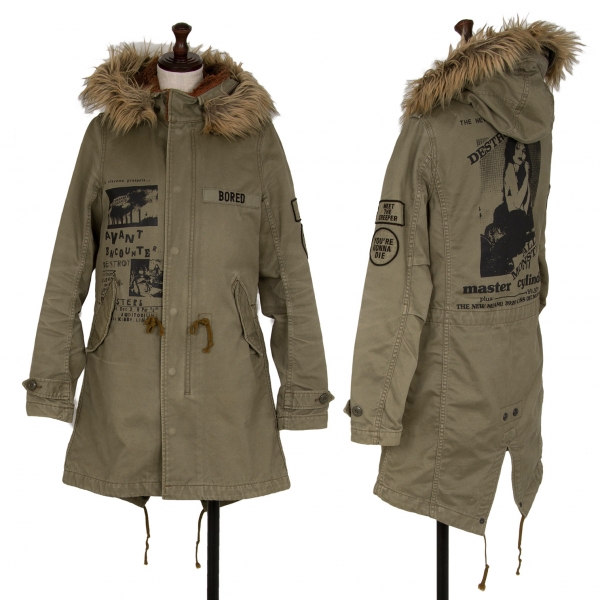 HYSTERIC GLAMOUR×DESTROY ALL MONSTERS Printed Mods Coat (Jumper