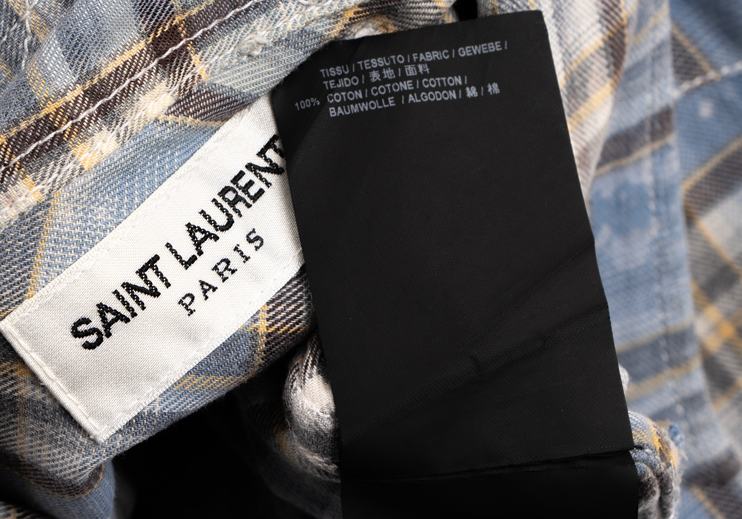 新品未使用 SAINT LAURENT PARIS ノースリーブ 黒白 XS簡易包装で発送致します