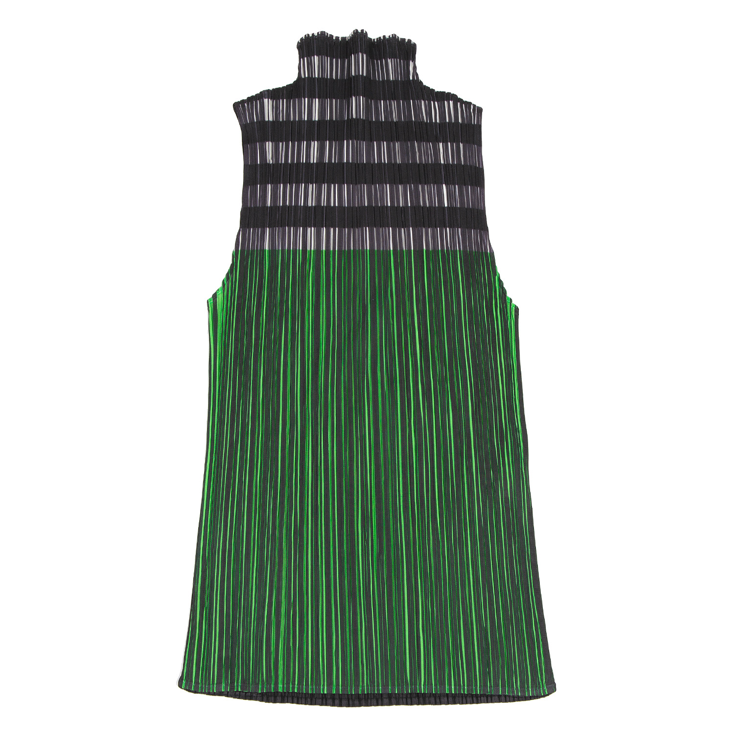 プリーツプリーズ リバーシブル濃緑・プリーツスカート - ひざ丈スカート