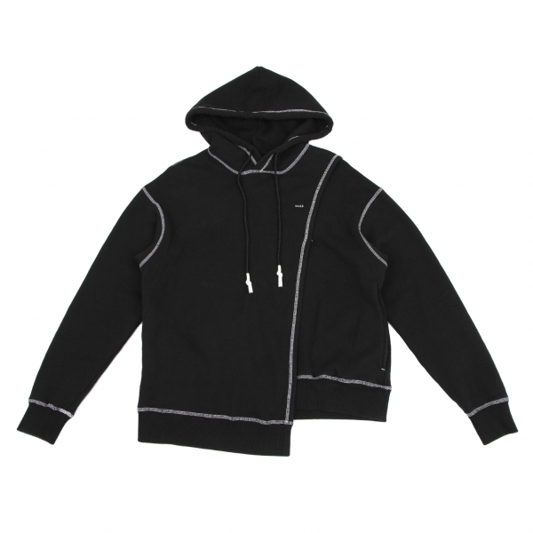 soduk front open hoodie black-