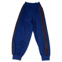  GUCCI GG Side Line Glitter Track Pants (Trousers) Blue L