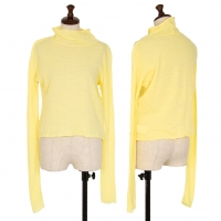  Unbranded High neck Wool Knit T Shirt Yellow 2