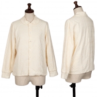  tricot COMME des GARCONS Flower Embroidery Shirt Cream S-M