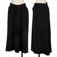  Y's Wool Brushed Skirt Black 2