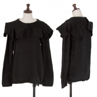  COMME des GARCONS Neck-Design Knit Sweater (Jumper) Black S