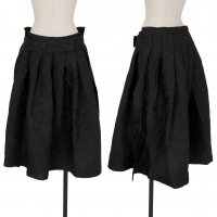  COMME des GARCONS Floral Jacquard Wrap Skirt Black S