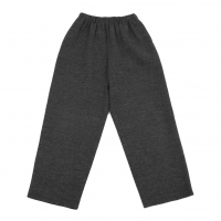  JURGEN LEHL Wool Tapered Easy Knit Pants (Trousers) Grey M