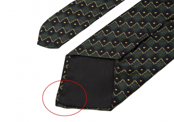 Louis Vuitton green Tie-Detail Check T-Shirt