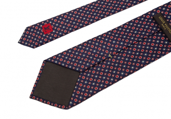 Louis Vuitton Pattern Print Silk Tie