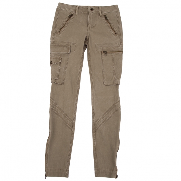 POLO RALPH LAUREN Zip Cargo Pants (Trousers) Mocha 2