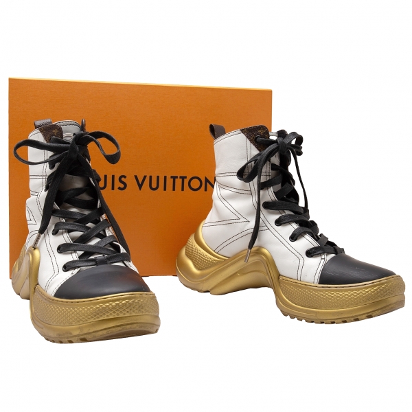 Louis Vuitton Archlight Sneakers in Pink & Gold