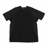  Y-3 Stretch Nylon Switching Design T Shirt Black XS