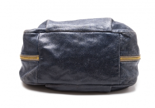 Prada Side Zipper Design Leather Shoulder Bag