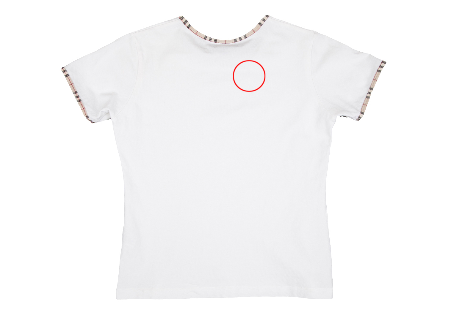 美品 バーバリーロンドン ロゴ刺繍 ノバチェックボーダー ストレッチTシャツ 2