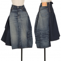  JUNYA WATANABE Levi's Reconstructed Denim Skirt Indigo XS