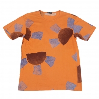  ISSEY MIYAKE MEN Printed T Shirt Orange M