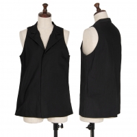  Yohji Yamamoto NOIR Cotton Sleeveless Shirt Black 2