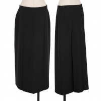  agnes b. Wool Poly Tuck Design Skirt Black 40