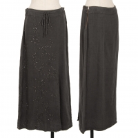  ETRO Sequin Cord Embroidery Skirt Brown 40