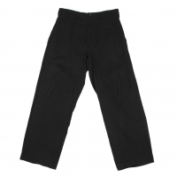  Y's Cotton Side Belted Pants (Trousers) Black 2