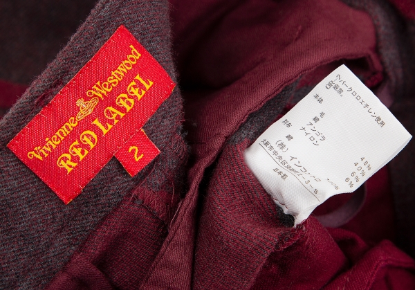 Vivienne Westwood Red Label Key Design Wool Cotton Shorts Grey,Red