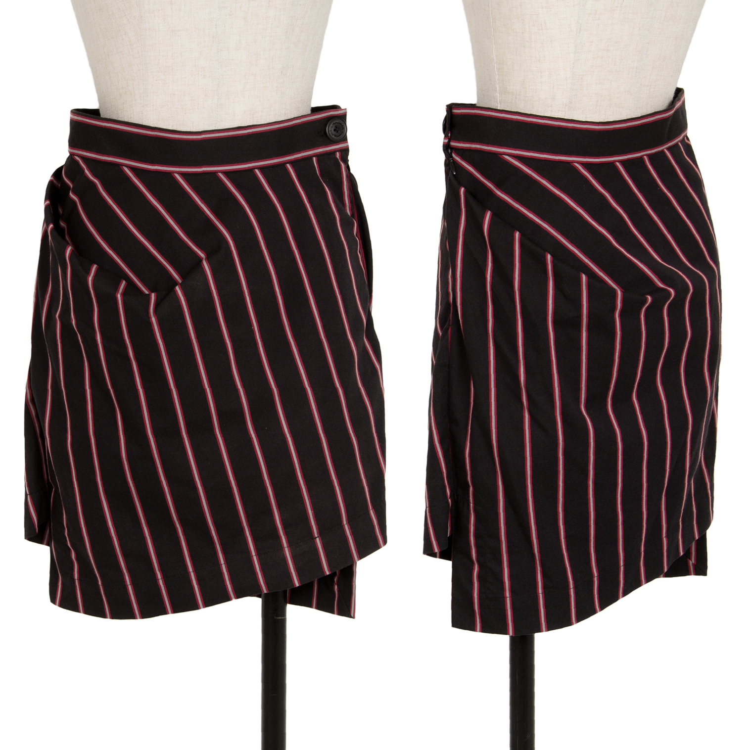 Vivienne Westwood モノトーンストライプスカート3【極美品】