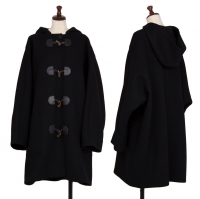  L'EQUIPE YOSHIE INABA Wool Dolman Sleeve Duffle Coat Black 11