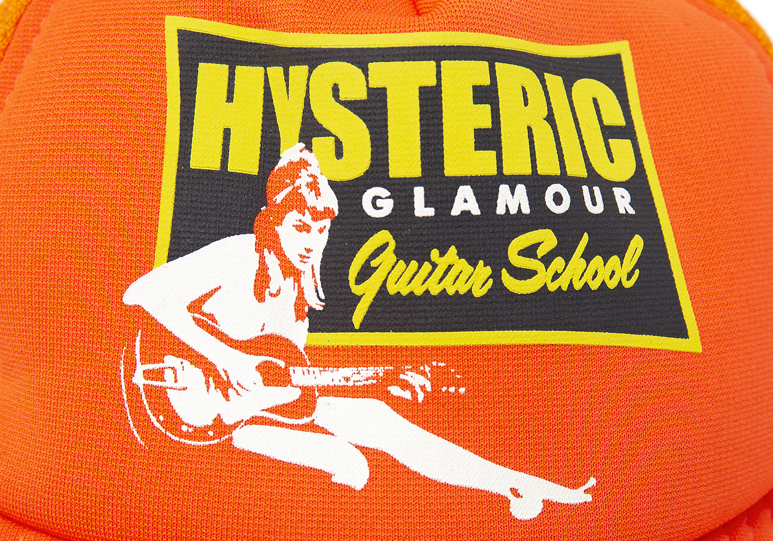 即納HOT HYSTERIC GLAMOUR - ギターガール プリント メッシュキャップ