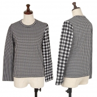  COMME des GARCONS COMME des GARCONS Pattern Switching Long Sleeve Top White,Black XS