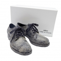  COMME des GARCONS melissa Sawdust Pasted Rubber Shoes Black US(about)6