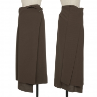  COMME des GARCONS Poly Bonding Wrap Skirt Brown S