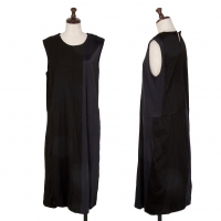  COMME des GARCONS Cupra Switching Wool Gabardine Dress Black S