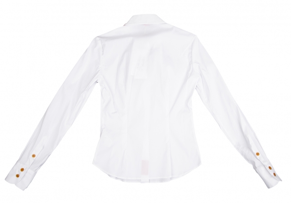 Vivienne Westwood Red Label Orb Embroidery Stretch Shirt White 38