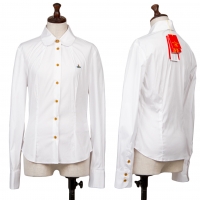  Vivienne Westwood Red Label Orb Embroidery Stretch Shirt White 38
