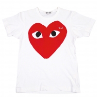  PLAY COMME des GARCONS Heart Printed Wappen T-shirt White S