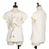  KENZO jeans Botanical Embroidery T Shirt White M