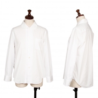  tricot COMME des GARCONS Cotton Round Coller Shirt White S