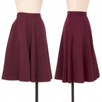  tricot COMME des GARCONS Wool Flare Skirt Bordeaux M