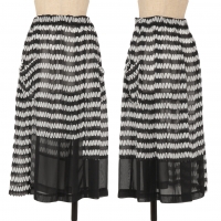  COMME des GARCONS COMME des GARCONS Whole Pattern Switching Skirt Black,White S