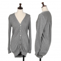  tricot COMME des GARCONS Silk Cotton Knit Cardigan Grey S-M