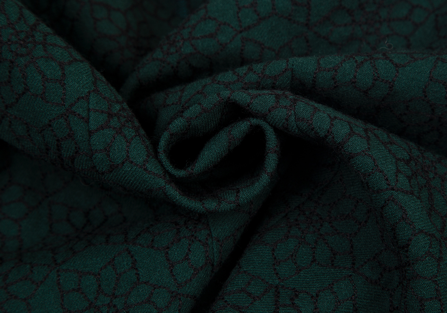 美品です★濃い緑と紫の格子織り地 ジャケットとスカート セットアップ 42 美品